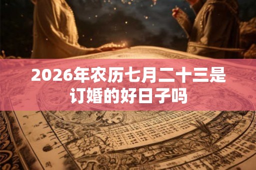 2026年农历七月二十三是订婚的好日子吗 2026年农历七月二十三是订婚的好日子吗