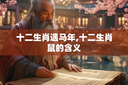 十二生肖遇马年,十二生肖鼠的含义