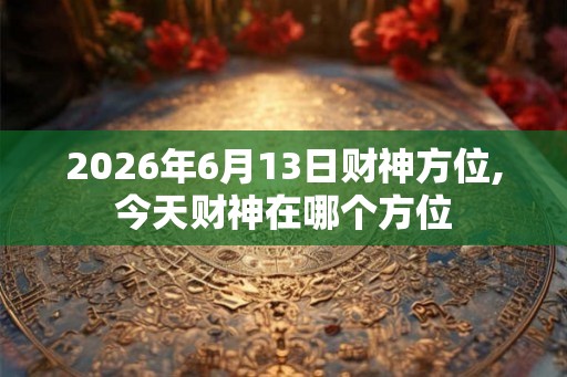 2026年6月13日财神方位,今天财神在哪个方位 2026年6月13日财神方位,今天财神在哪个方位