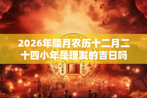 2026年腊月农历十二月二十四小年是理发的吉日吗
