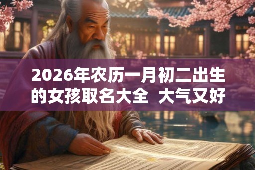 2026年农历一月初二出生的女孩取名大全  大气又好记