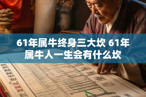 61年属牛终身三大坎 61年属牛人一生会有什么坎