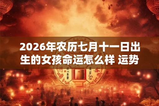 2026年农历七月十一日出生的女孩命运怎么样 运势详解