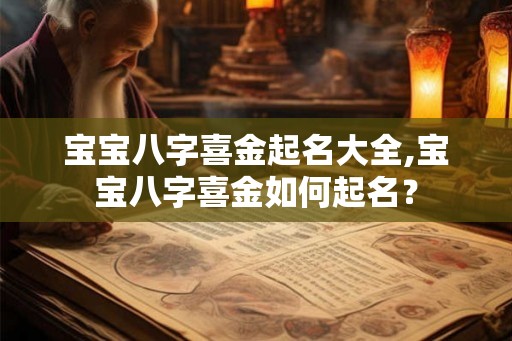 宝宝八字喜金起名大全,宝宝八字喜金如何起名？
