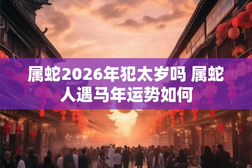 属蛇2026年犯太岁吗 属蛇人遇马年运势如何
