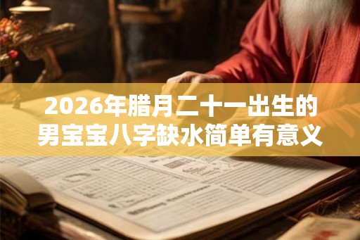 2026年腊月二十一出生的男宝宝八字缺水简单有意义的名字