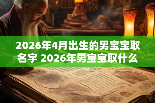 2026年4月出生的男宝宝取名字 2026年男宝宝取什么名字