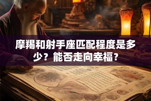 摩羯和射手座匹配程度是多少？能否走向幸福？
