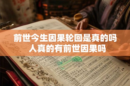 前世今生因果轮回是真的吗  人真的有前世因果吗