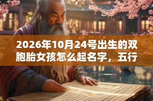 2026年10月24号出生的双胞胎女孩怎么起名字,五行属什么? 2026年10月24号出生的双胞胎女孩怎么起名字,五行属什么?