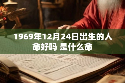 1969年12月24日出生的人命好吗 是什么命