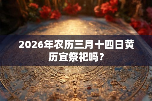 2026年农历三月十四日黄历宜祭祀吗? 2026年农历三月十四日黄历宜祭祀吗?