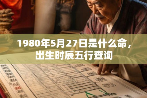 1980年5月27日是什么命,出生时辰五行查询 1980年5月27日是什么命,出生时辰五行查询