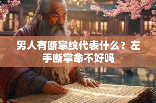 男人有断掌纹代表什么?左手断掌命不好吗 男人有断掌纹代表什么?左手断掌命不好吗