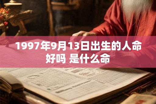 1997年9月13日出生的人命好吗 是什么命