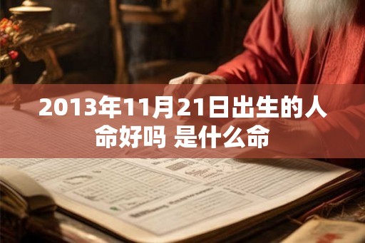 2013年11月21日出生的人命好吗 是什么命
