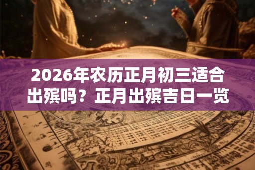 2026年农历正月初三适合出殡吗？正月出殡吉日一览