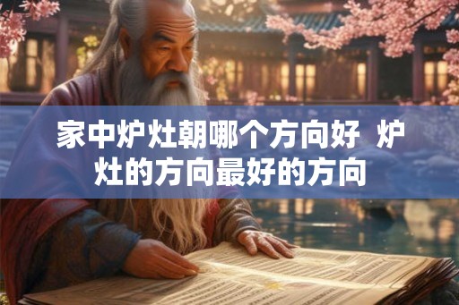 家中炉灶朝哪个方向好  炉灶的方向最好的方向