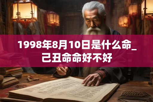 1998年8月10日是什么命_己丑命命好不好