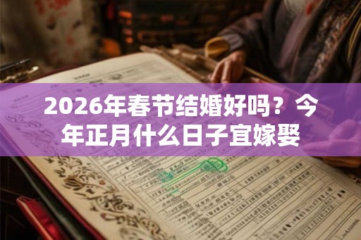 2026年春节结婚好吗？今年正月什么日子宜嫁娶