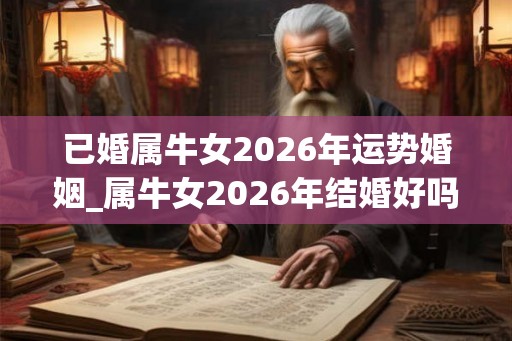 已婚属牛女2026年运势婚姻_属牛女2026年结婚好吗