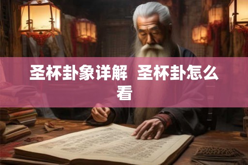圣杯卦象详解  圣杯卦怎么看