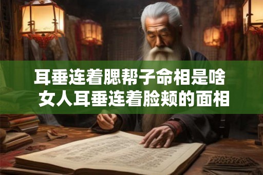 耳垂连着腮帮子命相是啥  女人耳垂连着脸颊的面相