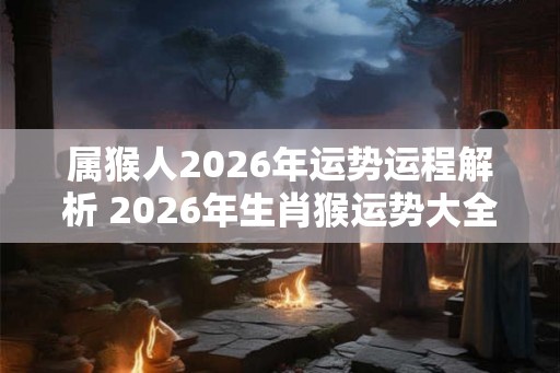 属猴人2026年运势运程解析 2026年生肖猴运势大全