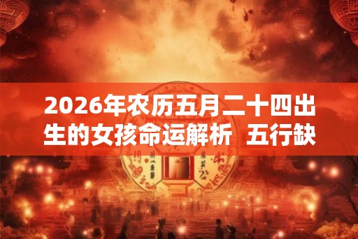 2026年农历五月二十四出生的女孩命运解析  五行缺什么