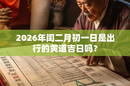 2026年闰二月初一日是出行的黄道吉日吗？