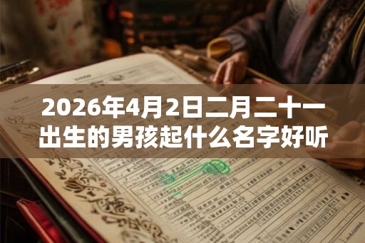 2026年4月2日二月二十一出生的男孩起什么名字好听 2026年4月2日二月二十一出生的男孩起什么名字好听