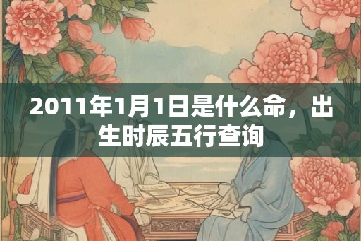 2011年1月1日是什么命,出生时辰五行查询 2011年1月1日是什么命,出生时辰五行查询