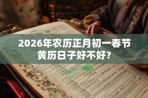 2026年农历正月初一春节黄历日子好不好？