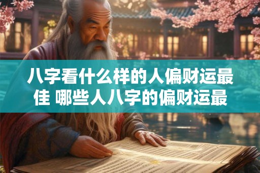 八字看什么样的人偏财运最佳 哪些人八字的偏财运最佳 八字看什么样的人偏财运最佳 哪些人八字的偏财运最佳