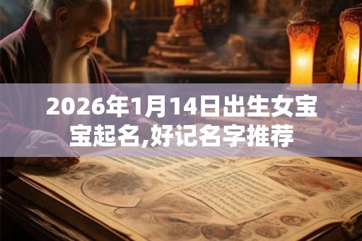 2026年1月14日出生女宝宝起名,好记名字推荐