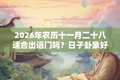 2026年农历十一月二十八适合出远门吗？日子卦象好不好？