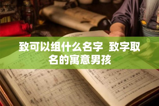 致可以组什么名字 致字取名的寓意男孩 致可以组什么名字 致字取名的寓意男孩