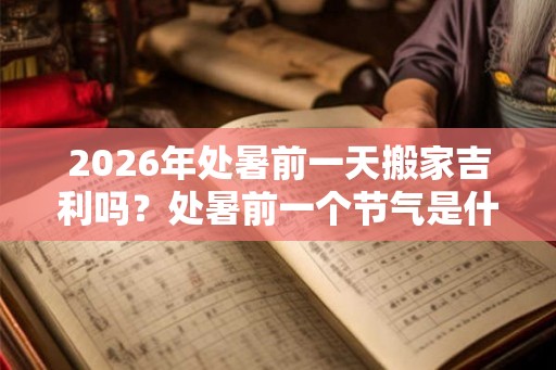 2026年处暑前一天搬家吉利吗？处暑前一个节气是什么？
