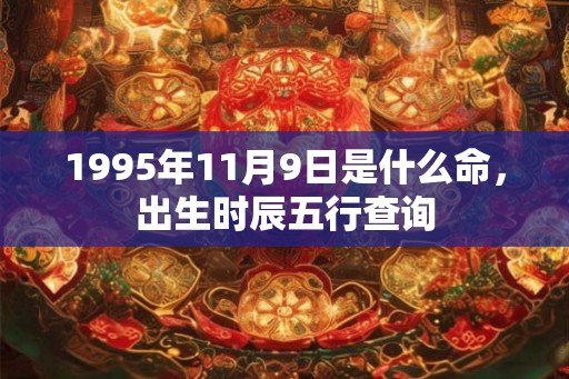 1995年11月9日是什么命，出生时辰五行查询