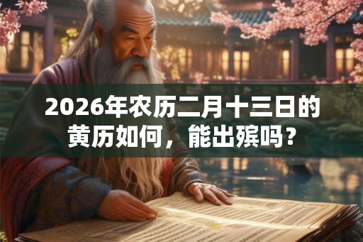 2026年农历二月十三日的黄历如何，能出殡吗？