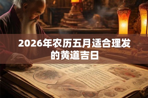 2026年农历五月适合理发的黄道吉日