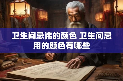 卫生间忌讳的颜色 卫生间忌用的颜色有哪些