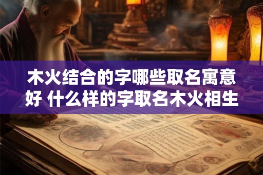 木火结合的字哪些取名寓意好 什么样的字取名木火相生寓意更佳 木火结合的字哪些取名寓意好 什么样的字取名木火相生寓意更佳