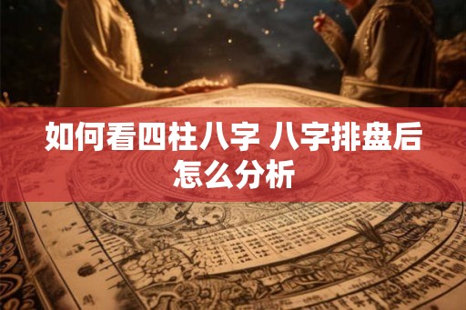 如何看四柱八字 八字排盘后怎么分析