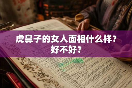 虎鼻子的女人面相什么样？好不好？