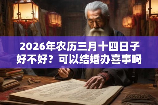 2026年农历三月十四日子好不好？可以结婚办喜事吗？