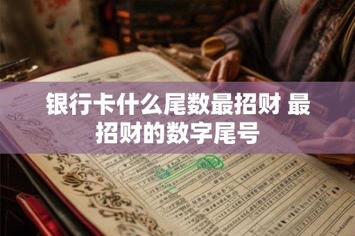 银行卡什么尾数最招财 最招财的数字尾号