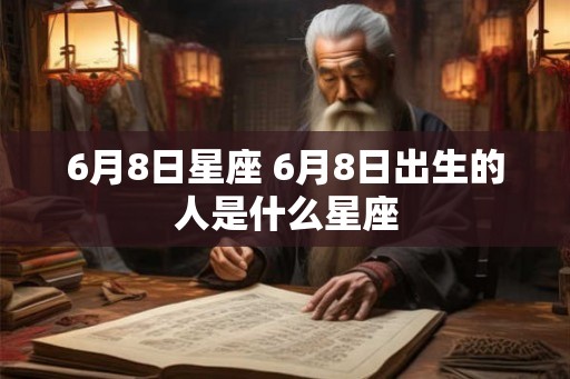 6月8日星座 6月8日出生的人是什么星座