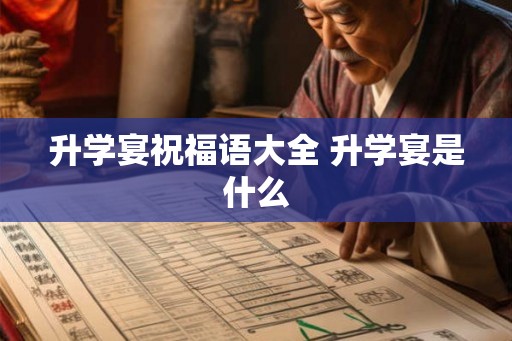 升学宴祝福语大全 升学宴是什么