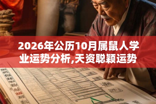 2026年公历10月属鼠人学业运势分析,天资聪颖运势旺盛